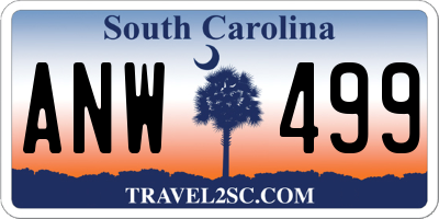 SC license plate ANW499