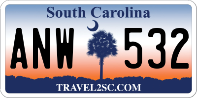 SC license plate ANW532