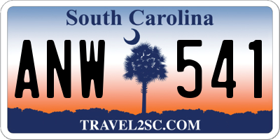 SC license plate ANW541