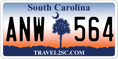 SC license plate ANW564