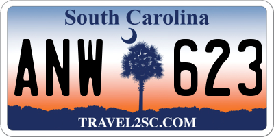 SC license plate ANW623