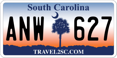 SC license plate ANW627