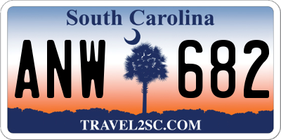 SC license plate ANW682