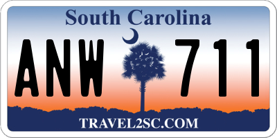 SC license plate ANW711
