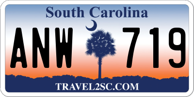 SC license plate ANW719