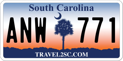 SC license plate ANW771