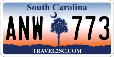 SC license plate ANW773