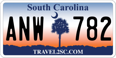 SC license plate ANW782