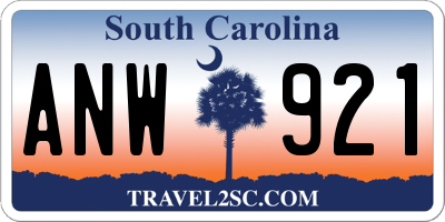 SC license plate ANW921