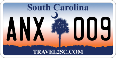 SC license plate ANX009