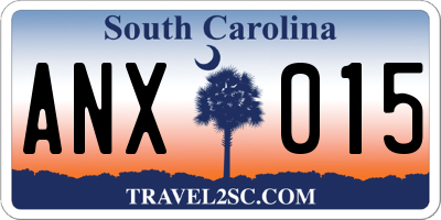 SC license plate ANX015