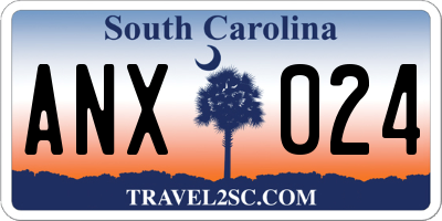 SC license plate ANX024