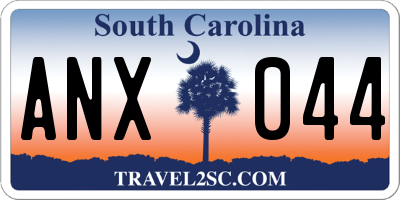 SC license plate ANX044