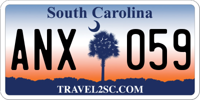 SC license plate ANX059