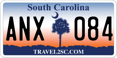 SC license plate ANX084