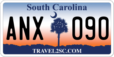 SC license plate ANX090