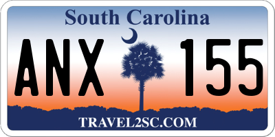 SC license plate ANX155