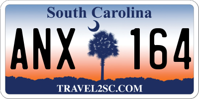 SC license plate ANX164