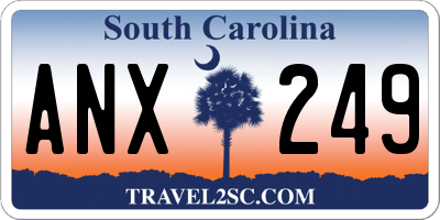SC license plate ANX249