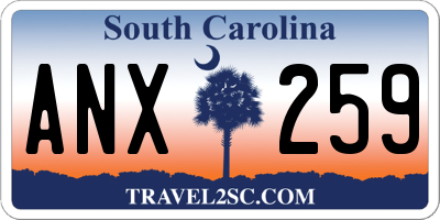 SC license plate ANX259