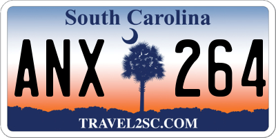 SC license plate ANX264