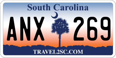 SC license plate ANX269