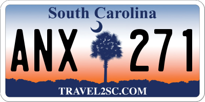 SC license plate ANX271