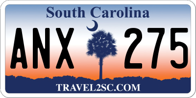 SC license plate ANX275
