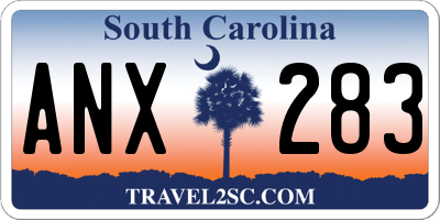 SC license plate ANX283
