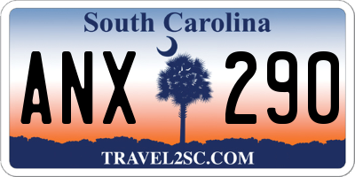 SC license plate ANX290
