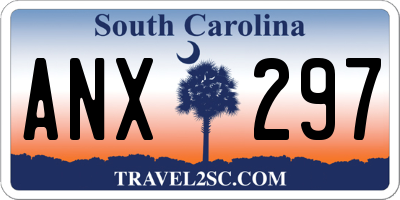 SC license plate ANX297