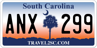 SC license plate ANX299