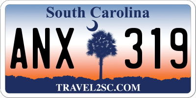 SC license plate ANX319