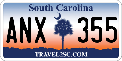 SC license plate ANX355