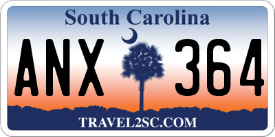 SC license plate ANX364