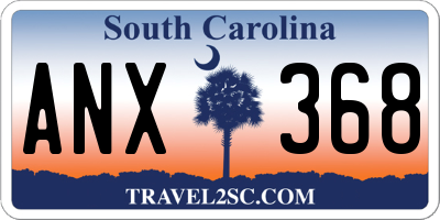 SC license plate ANX368