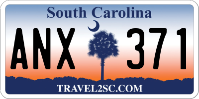 SC license plate ANX371