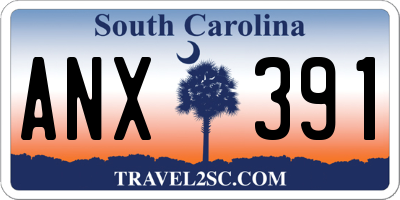 SC license plate ANX391