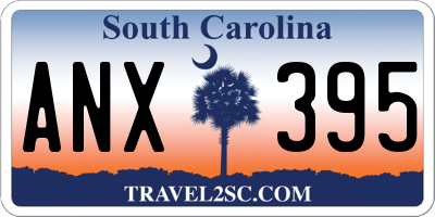 SC license plate ANX395