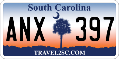 SC license plate ANX397