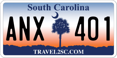 SC license plate ANX401
