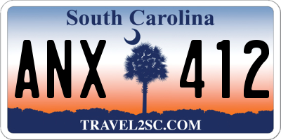 SC license plate ANX412