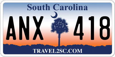 SC license plate ANX418