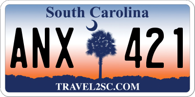 SC license plate ANX421
