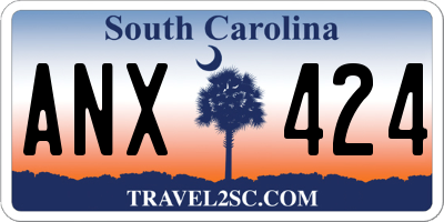SC license plate ANX424