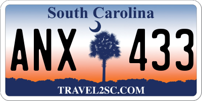 SC license plate ANX433