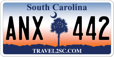 SC license plate ANX442