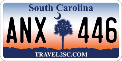 SC license plate ANX446