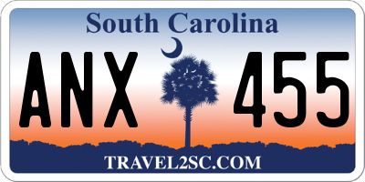 SC license plate ANX455