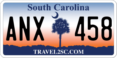 SC license plate ANX458